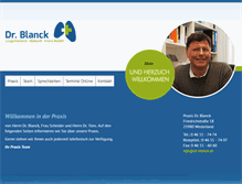 Tablet Screenshot of dr-blanck.de